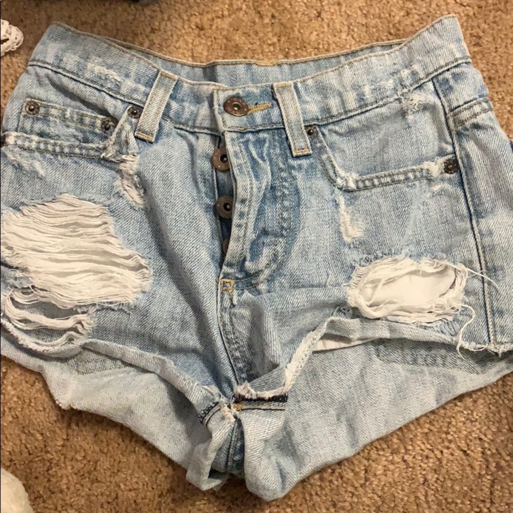 Blue Carmar jean shorts size 24